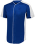 Augusta Sportswear Full-Button Baseball Jersey (1655), Color 'Navy/White'